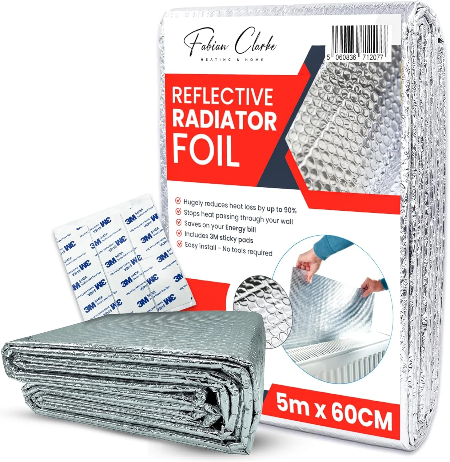 Radiator Foil Reflector Roll 5m x 60cm